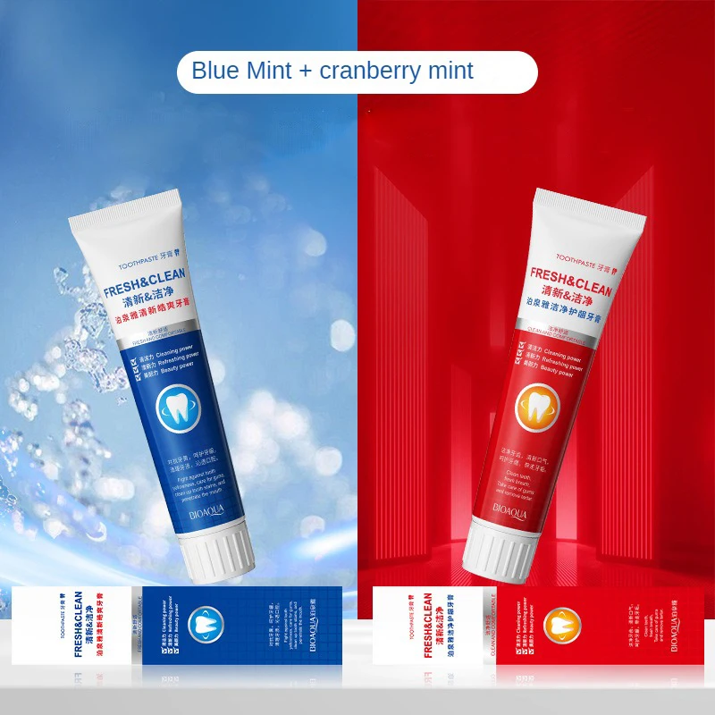 Зубная паста BIOAQUA для отбеливания зубов с клюквой мятой ухода за деснами удаления