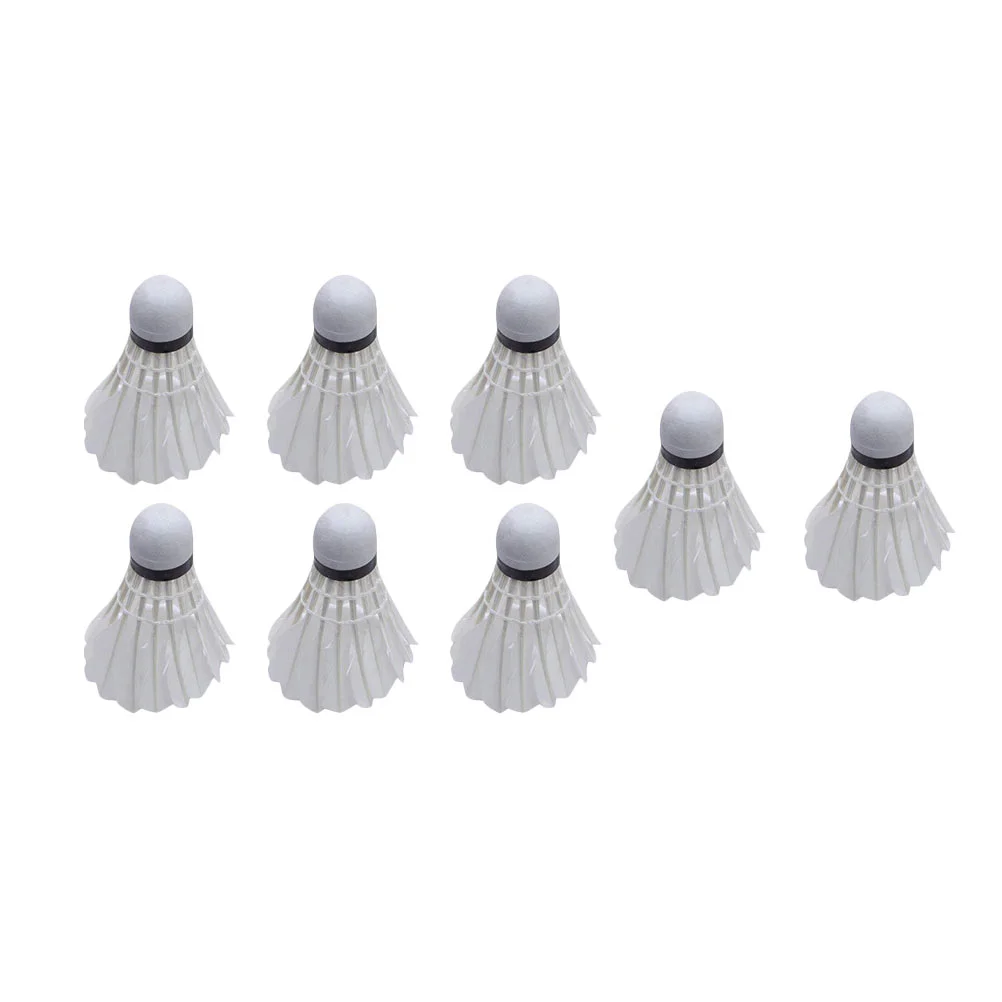 

8Pcs LED Shuttlecocks Durable Fine Safe Luminous Feather Badminton Birdies Balls
