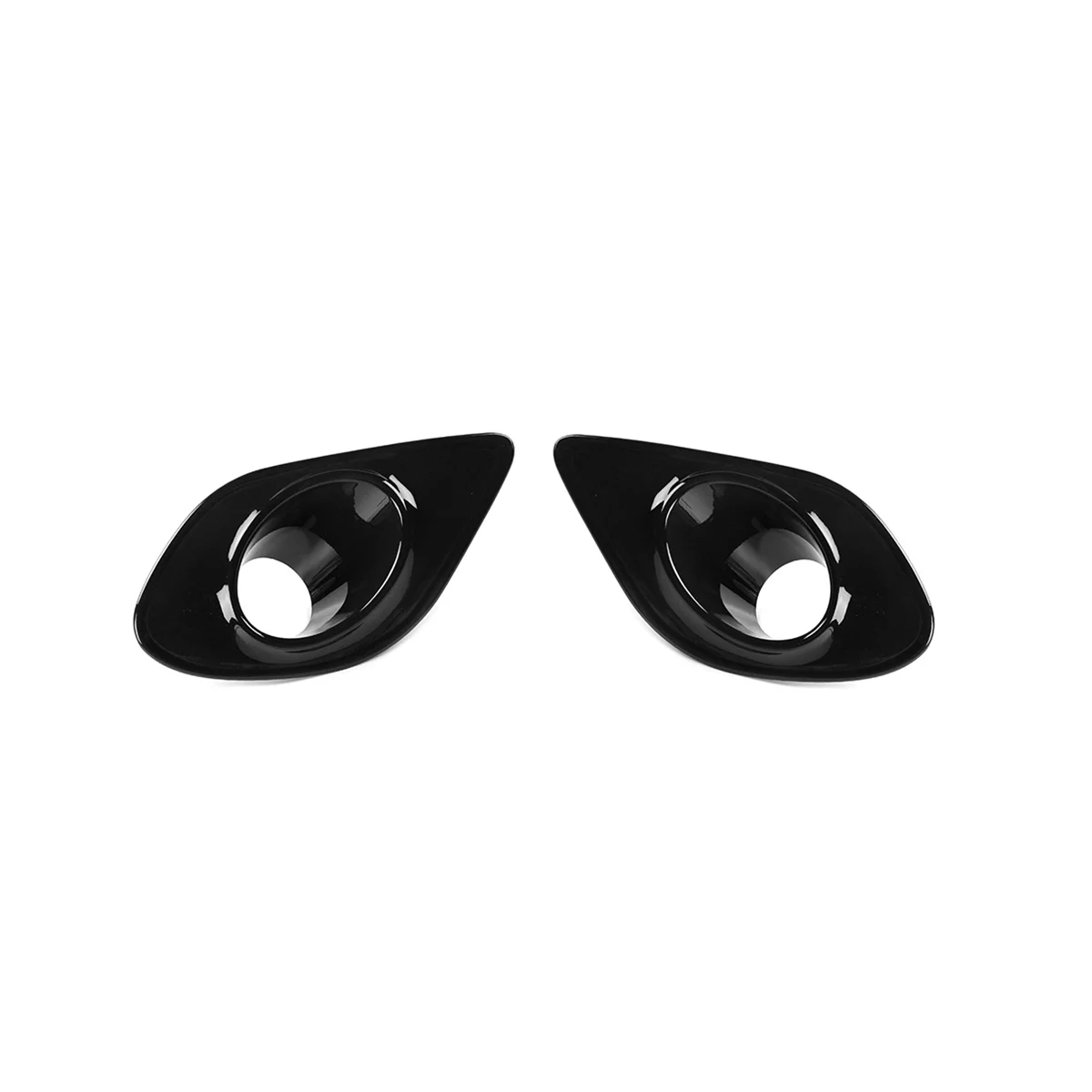 

Car Front Fog Light Lamp Bezel Decoration Cover Trim for Charger 2015-2022 Accessories ,Black 2PCS