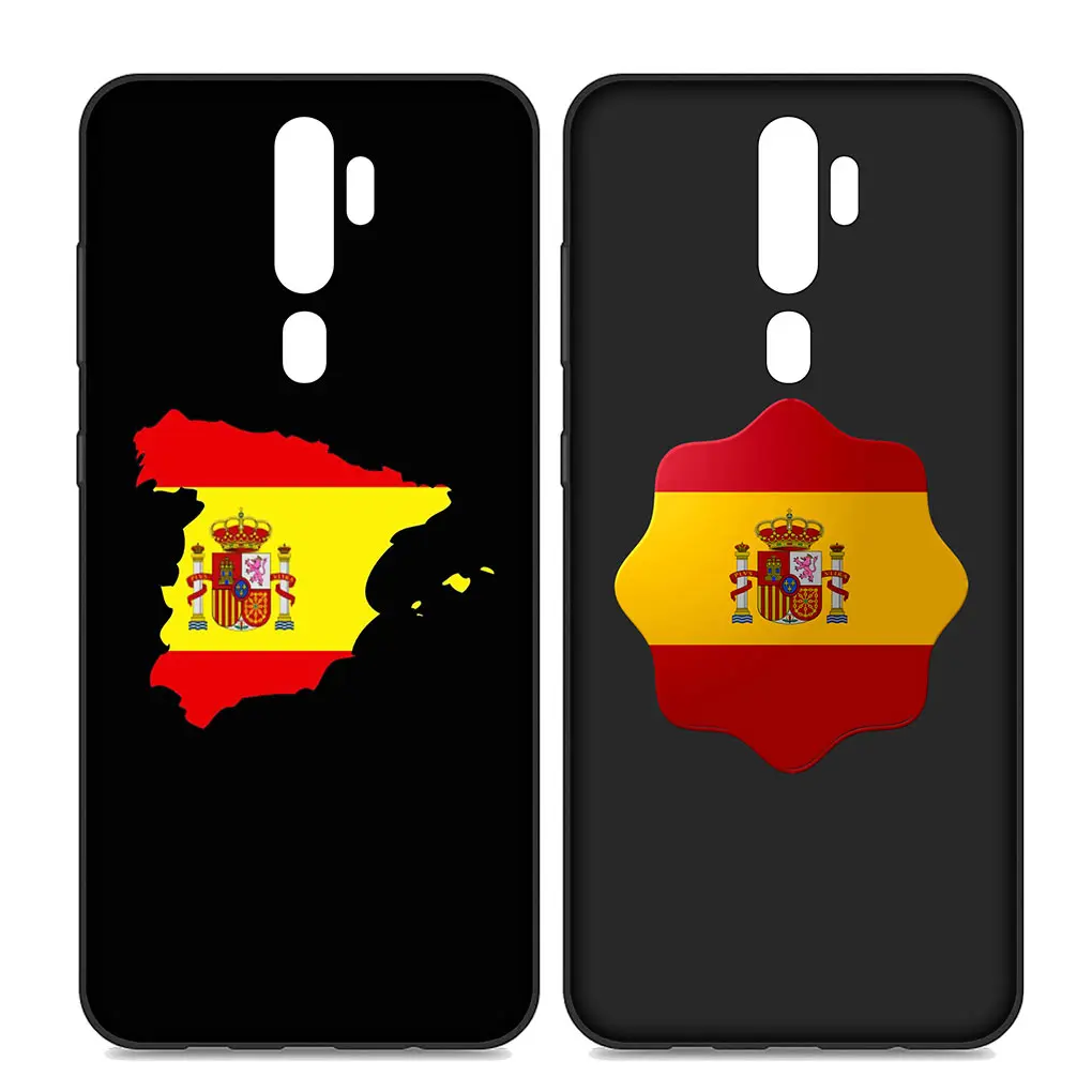 Мягкий силиконовый чехол с флагом Испании для Samsung Galaxy S24 S23 Fe Ultra Plus A55 A35 A24 A25 A15 A05 M55
