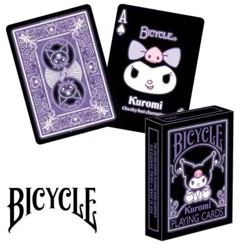 

Kawaii Sanrios Playing Card Cute Kuromi Cartoon Anime Cartoon Print Playing Card Plush Toys for Girls Gifts