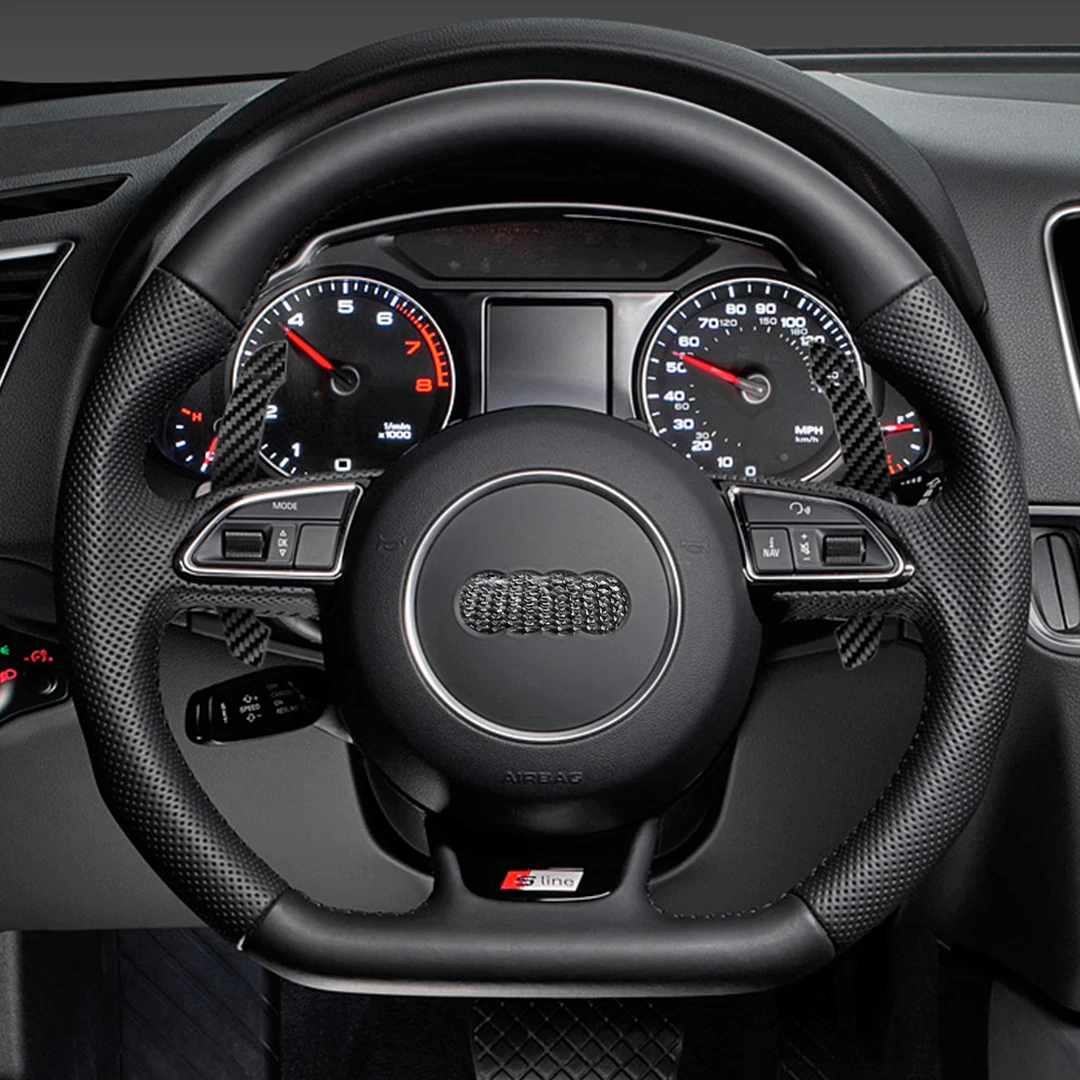 Совместим с Audi A Series: 1 2 3 4 5 8 серии: искусственная кожа весло рулевого колеса