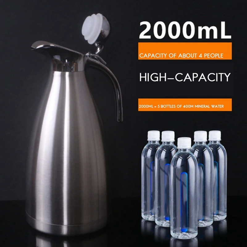 HOT-2L Термокружка Из Нержавеющей Стали домашний кофейник вакуумный чайник для