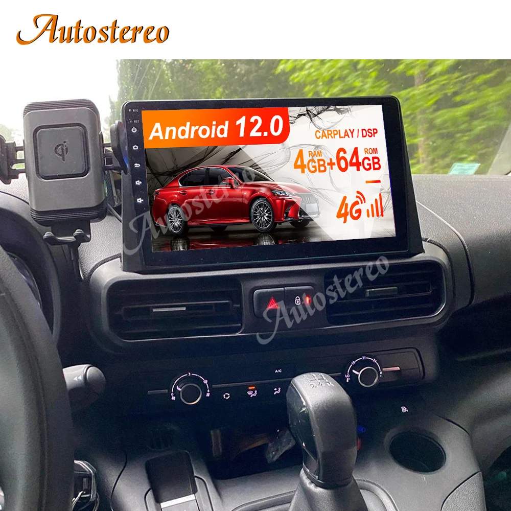 

QLED Android 11 128GB For Citroen Berlingo 2019 2020 2021 Car GPS Navigation Multimedia Player Radio Tape Recorder Auto Headunit