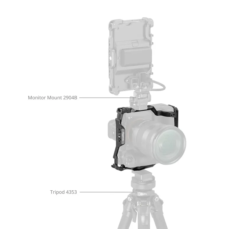 Фото Клетка для камеры SmallRig 5908 с полным покрытием для Sony Alpha 1 II и Alpha 9 III с вертикальной рукояткой VG-C5 и встроенной пластиной Arca-Swiss №1