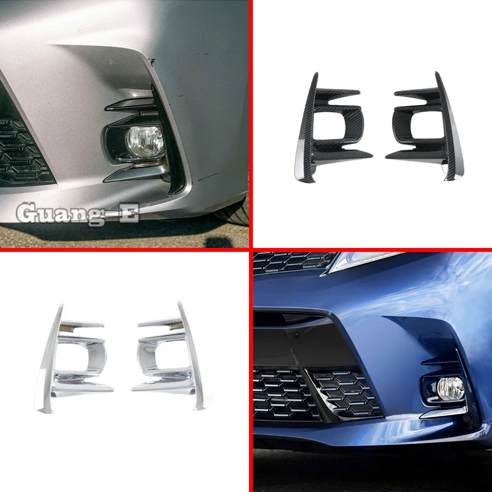 

Накладка на переднюю противотуманную фару, лампа-детектор, наклейка на раму, стильные отделочные детали, 2 шт. для Toyota Sienna 2018 2019 2020