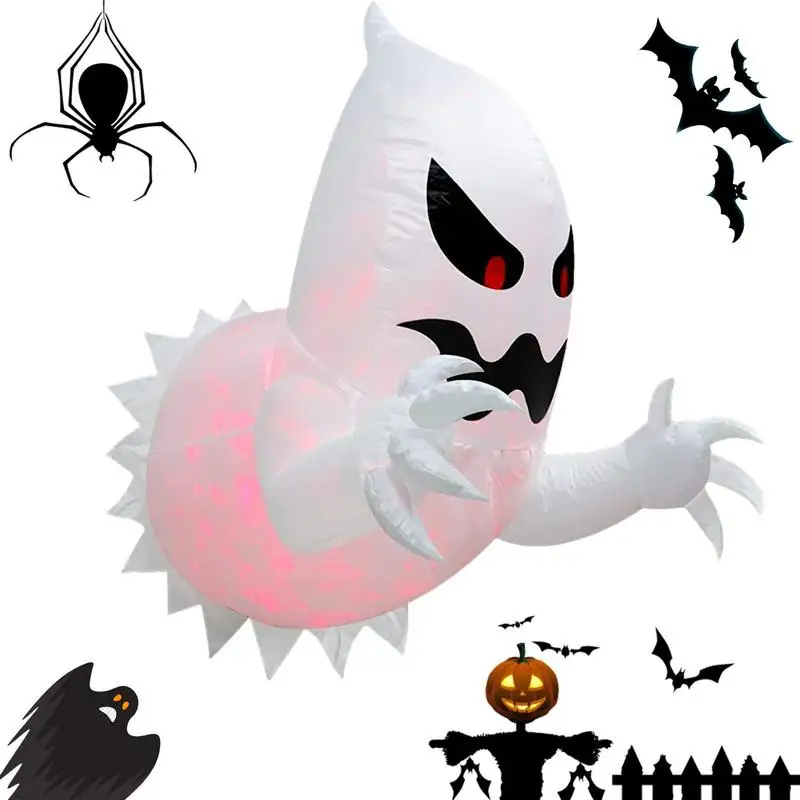 

Halloween Ghost Inflatable Decor Spooky Halloween Blow Up Ghost Inflatables Halloween Blow Up Decoration With Built-in LED