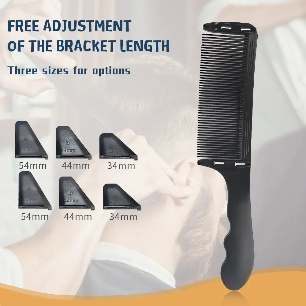 

Professional Curved Positioning Hair Clipper Anti-static Cutting Comb Barber Flat Top Comb Salon Styling Comb Hairdressing Brush