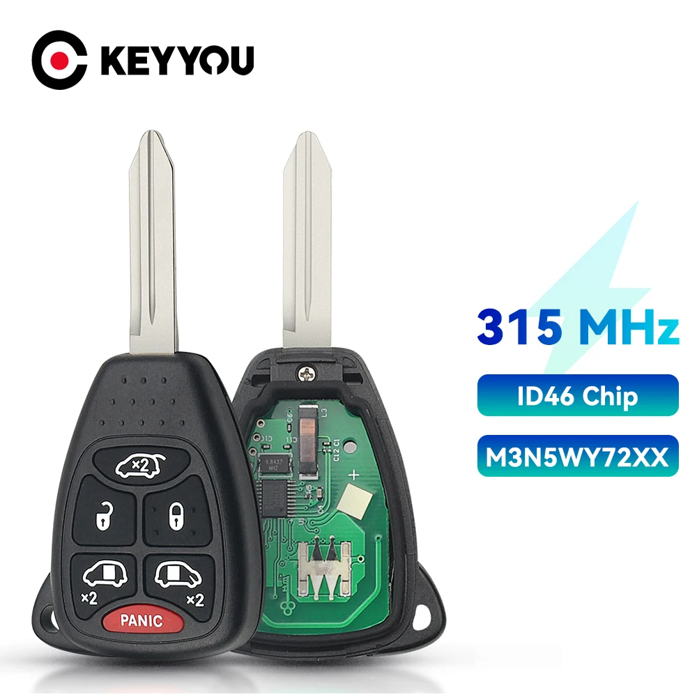 

KEYYOU дистанционный ключ M3N5WY72XX 315 МГц ID46 чип для Dodge 2004 2005 2006 2007 Chrysler Town & Country БЕСКЛЮЧЕВОЙ вход Автомобильный ключ дистанционный ключ