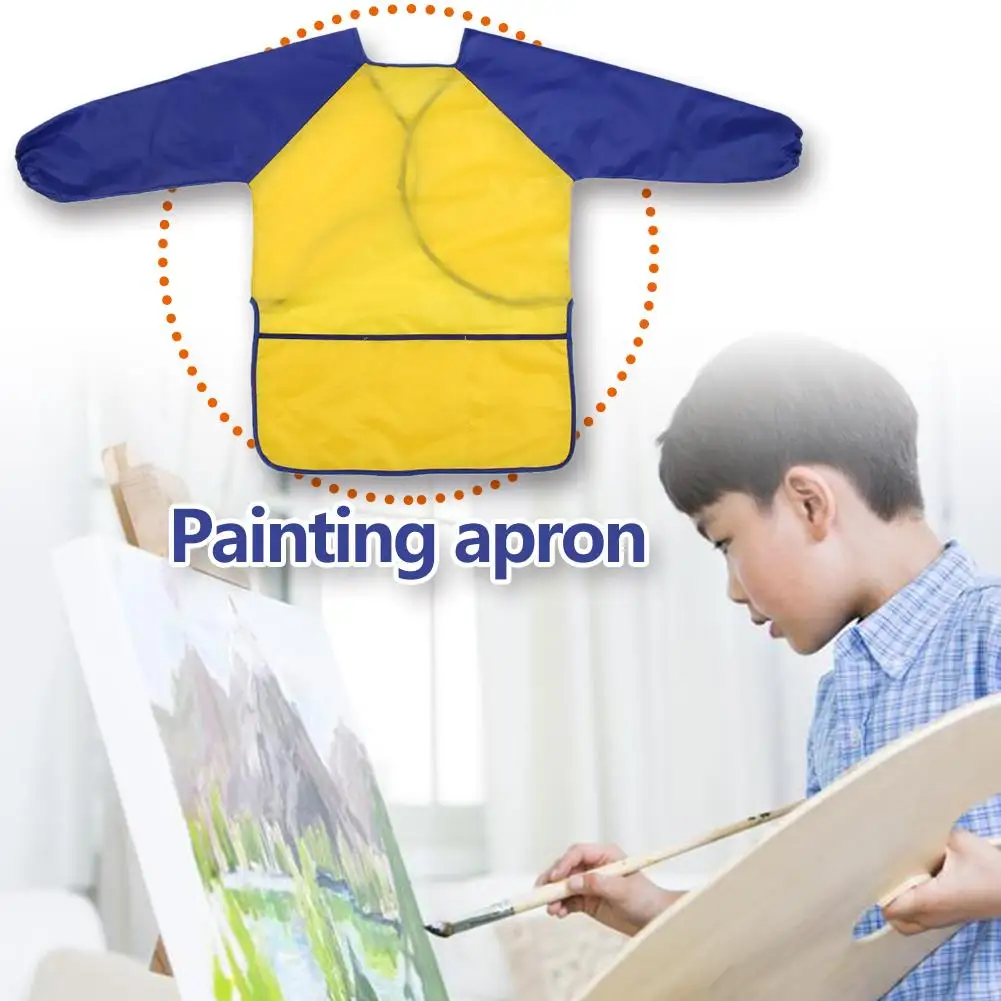 

Фартук водонепроницаемый детский для рисования, Модный сарафан, комбинезон для дома и детского сада с рисунком