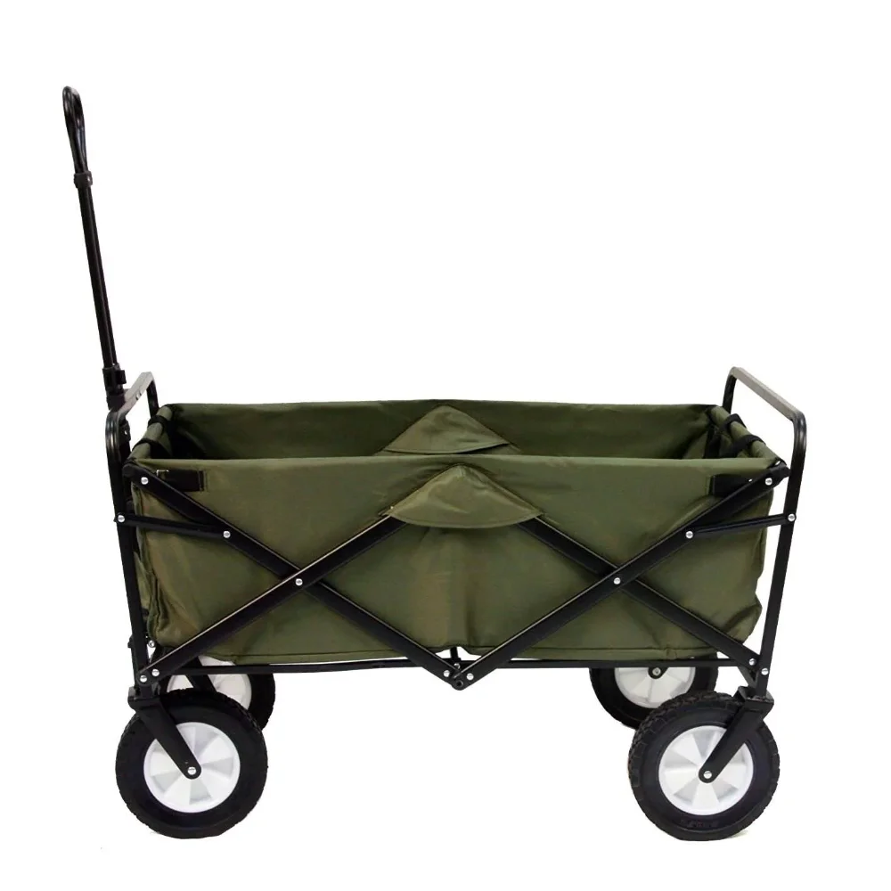 

Mac Sports Collapsible Folding Outdoor Utility Garden Wagon Cart, Green