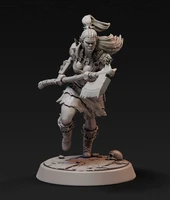 124 75mm 132 56mm 118 100mm resin model orc female warrior figure unpainted rw 009