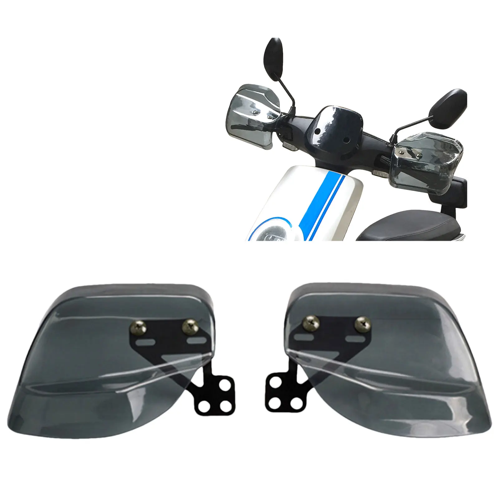 

Motorcycle Hand Guards Wind Protector Curved Design Rain Guard Windshield Hand Guard Universal Motorcycle Scooter Handlebar Hand