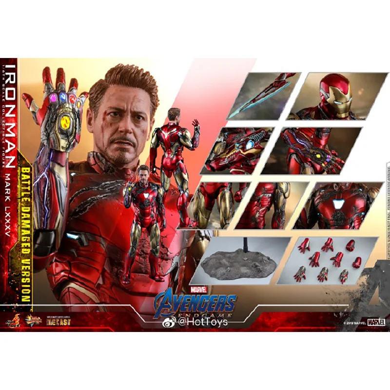 

Игрушки Hottoys MMS543 1/6 Мстители 4-эндгейм-железный человек MK85 битва поврежденная Аниме Фигурка Сборная модель экшн-игрушки