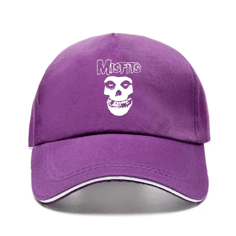 

The Misfits Skull Psychobilly Horror Punk Goth Visors Mens Black Bill Hat Snapbackd Print Letters 033311