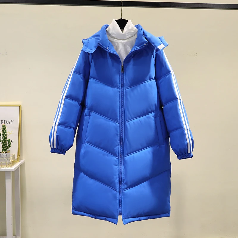 Winter cotton padded jacket: 2022 new down cotton padded jacket, women's medium and long design sense, small and popular cotton