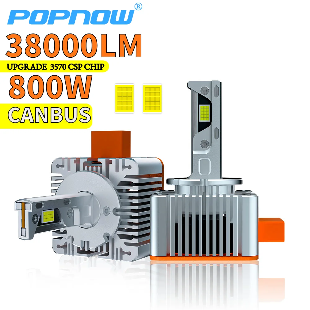 D Series LED D3 D1 D2 1:1 Автомобильная лампа фара 800 Вт 38000LM Светодиодные фонари для