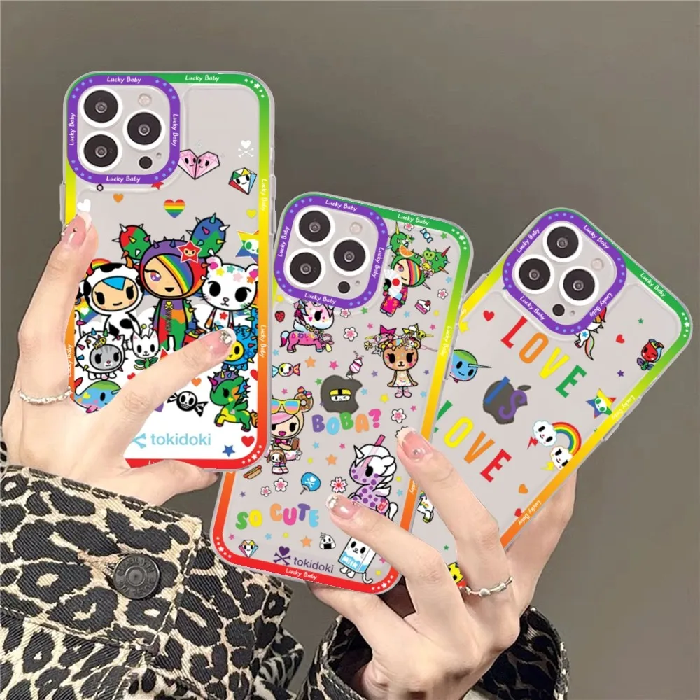 Японский чехол для телефона Tokidoki Samsung S 20 21 22 23 Lite Plus Ultra Clear Mobile Cover Funda