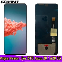 6 92original oled for zte axon 20 4g 5g a2121 a2121e lcd display touch screen panel digitizer for zte axon 20 a20 5g lcd screen
