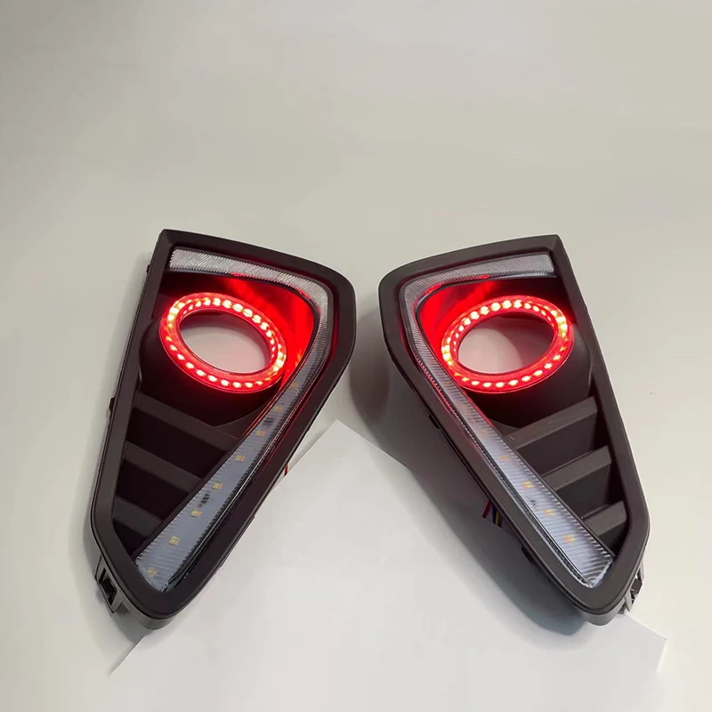 Светодиодные дневные ходовые огни DRL для Haval F7 F7X с желтым сигналом поворота и