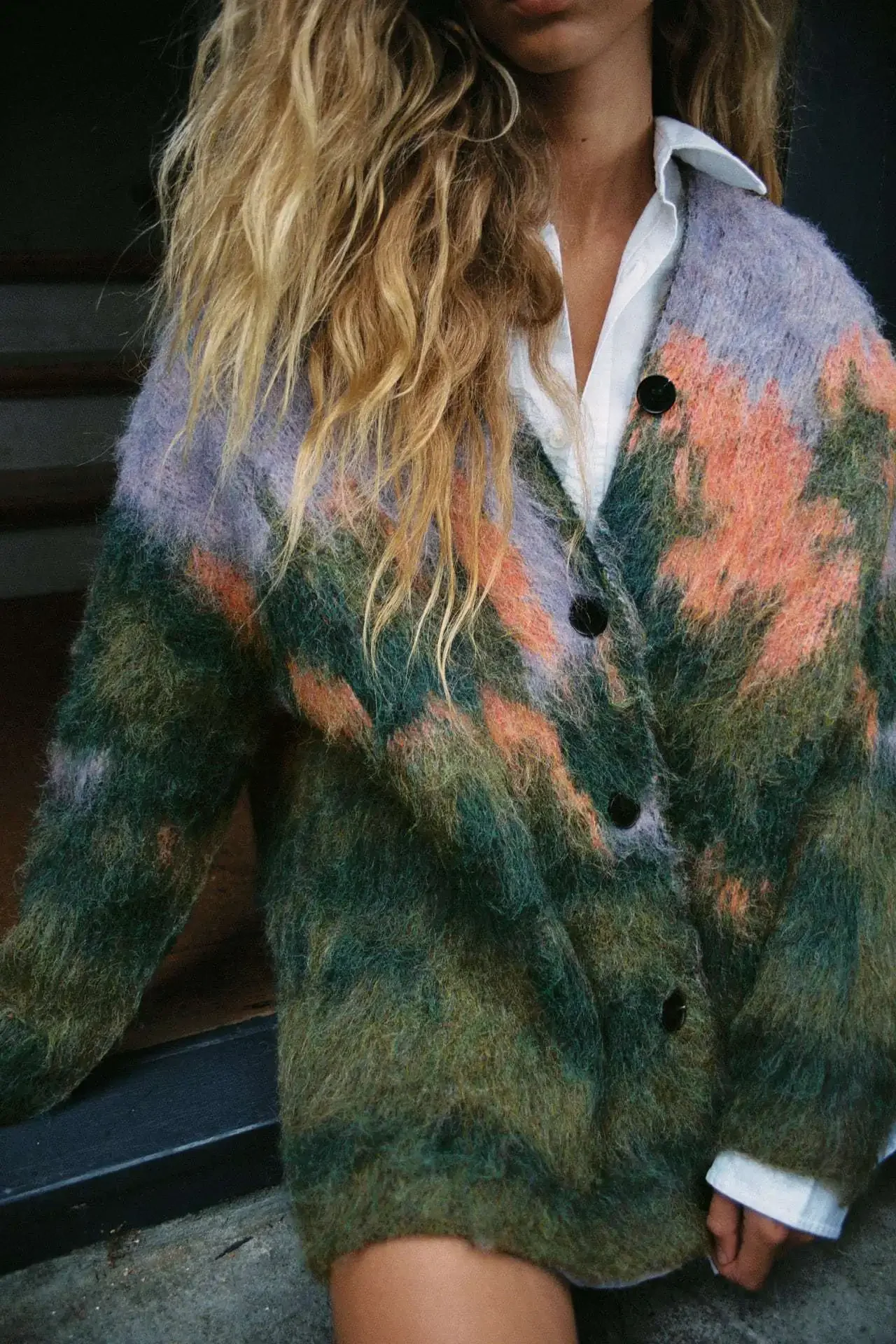 

2023 Autumn New Patterned Color Women Cardigan Long Sleeve Top V-neck Luxury Fashion Woman Sweater Knitwear Coat Knit Jackets