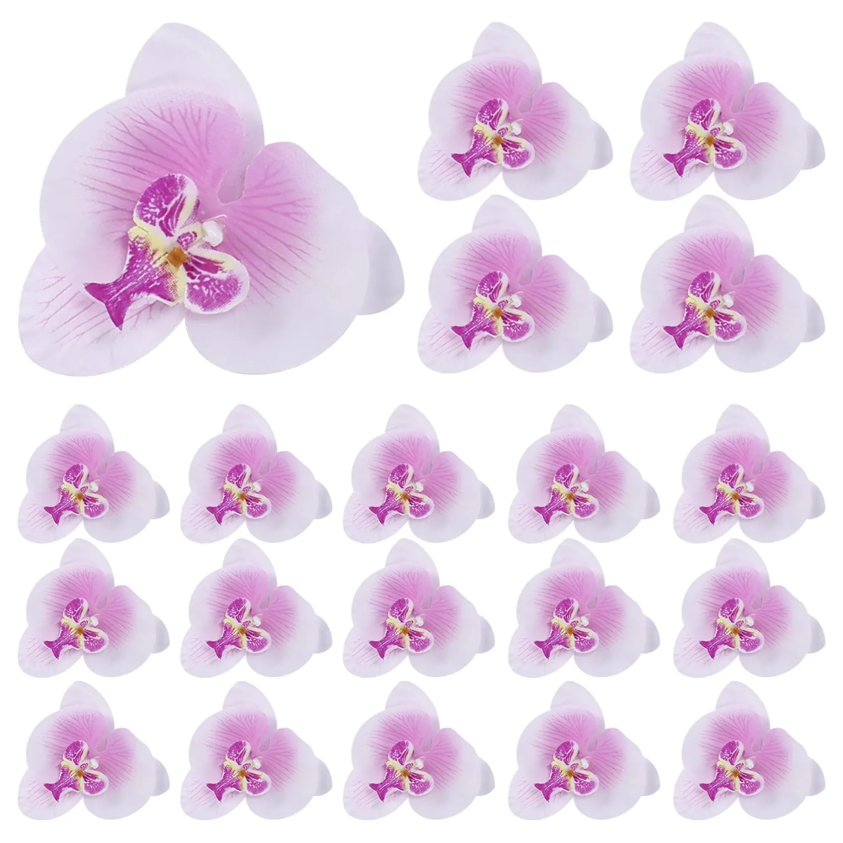 

Набор из 20 штук 9 см цветок-бабочка искусственный цветок головной декор для свадьбы заколка аксессуары