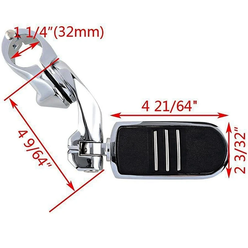 2 шт. педаль для мотоцикла 1-1/4 дюйма