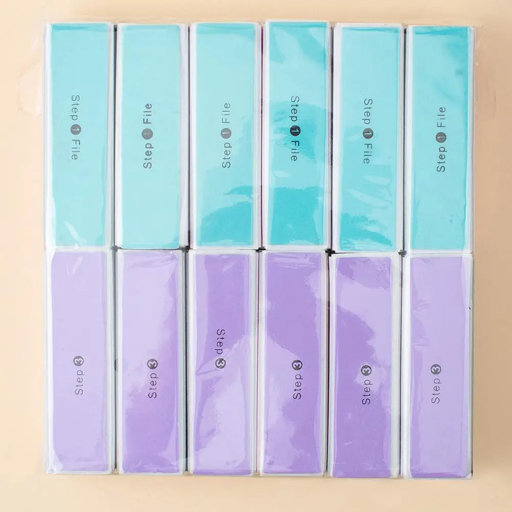 1 шт. 4 в буферы для ногтей красочный шлифовальный блок полировки маникюрный