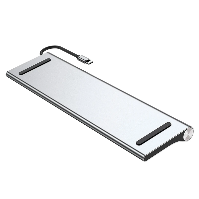 

Type-C Docking Station 11-In-1 Multi-Function Scaffold Type Hub USB PD HDMI 4K VGA HUB for Pro