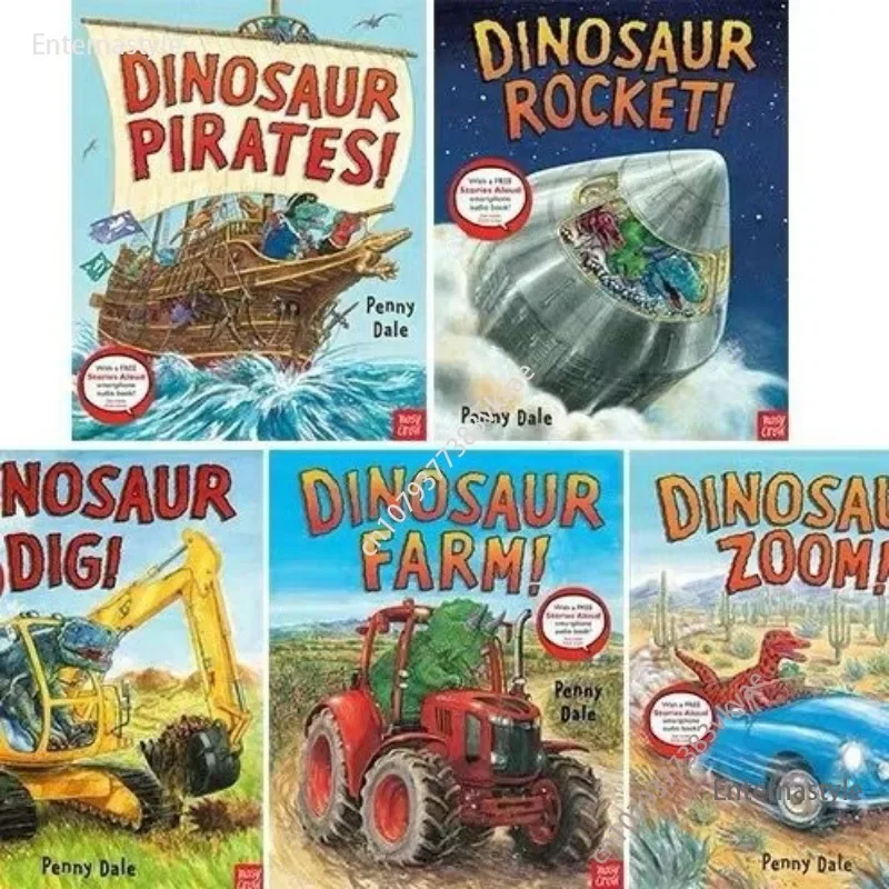 5 шт./компл. английская книжка с картинками серия Super Dinosaur