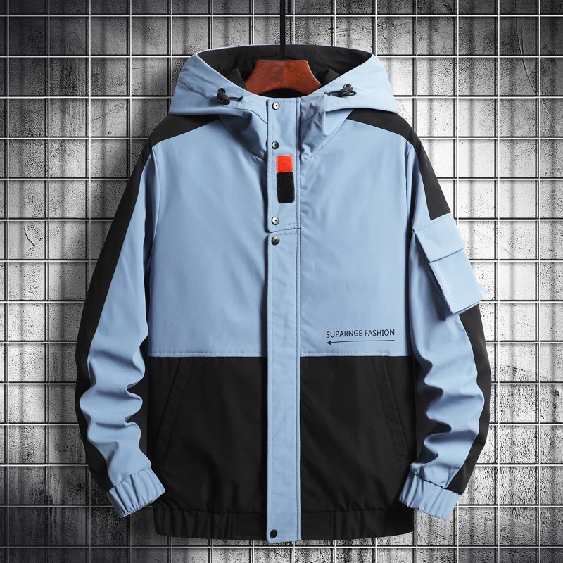 Japanese Autumn 2022 Workwear Jacket Men's Trend Casual Hooded Jacket Loose Tide Brand Top Jacket men's top coat men's winter