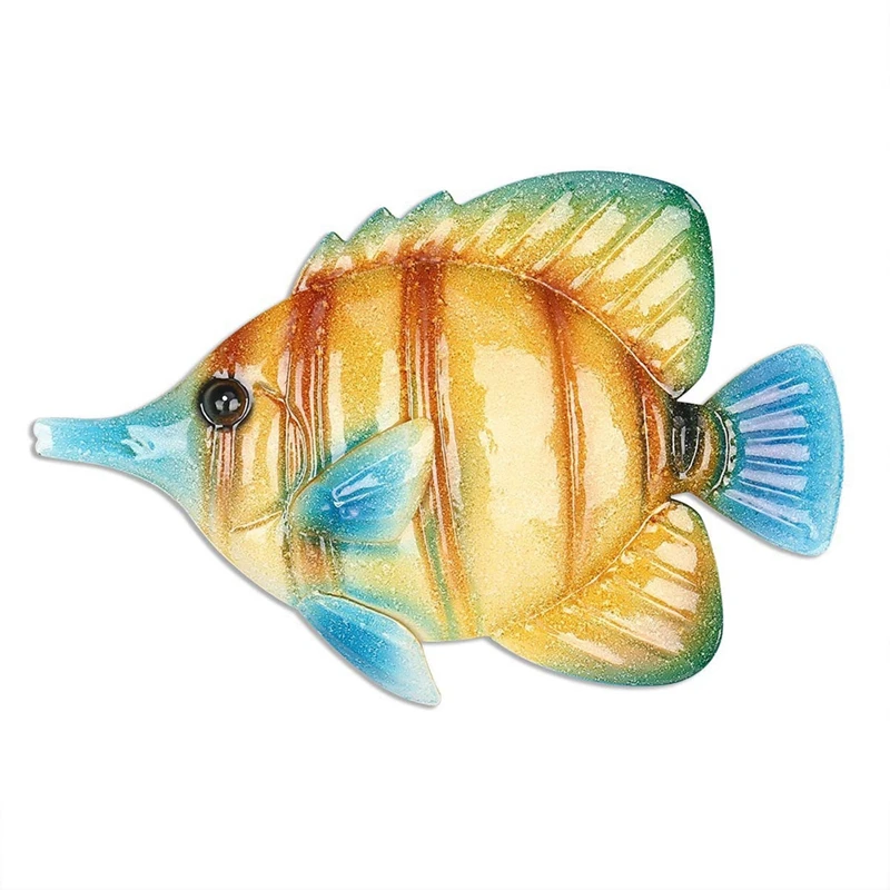 

Tropical Fish Wall Hanging Wall Decor Creative Ornament Craft Wall Art Marine Life Wall For Kids Rooms Decorative