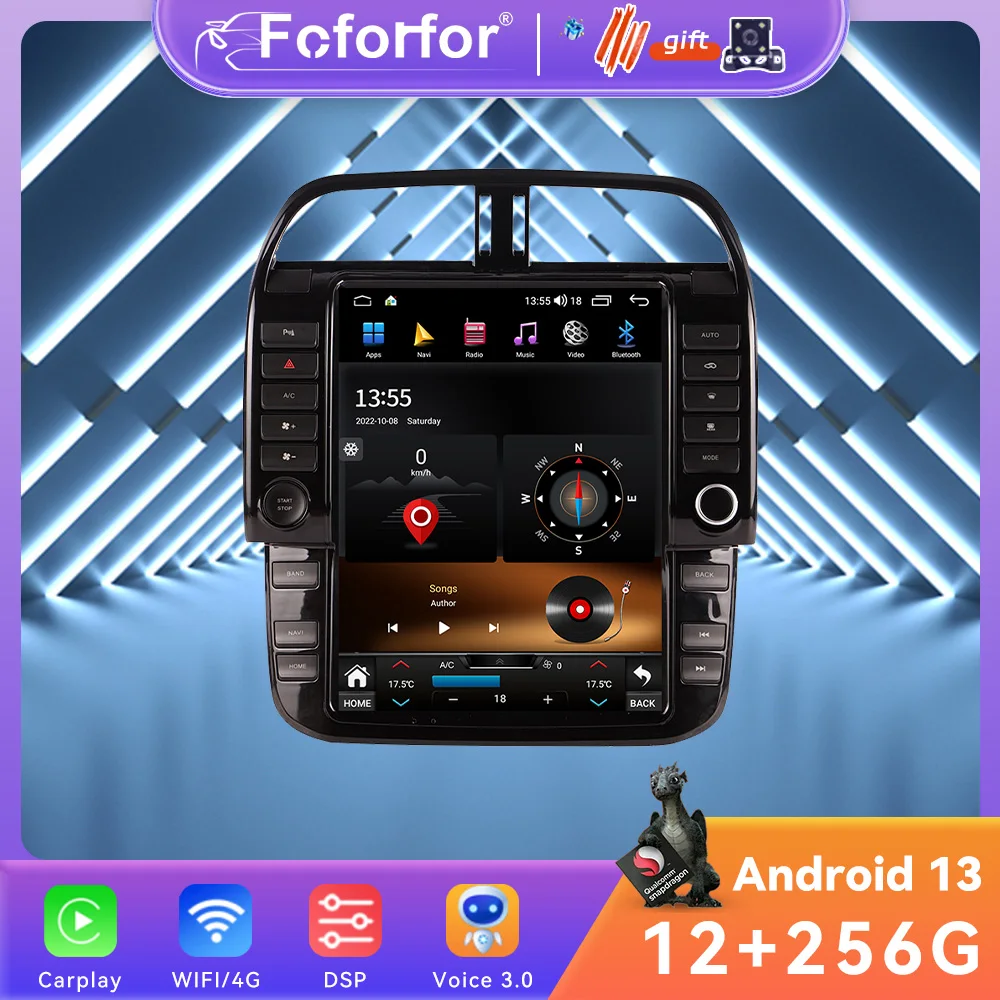 Android 13 стерео для Jaguar F-pace 2016-2019 8G + 256G вертикальный экран Тесла стиль мультимедиа