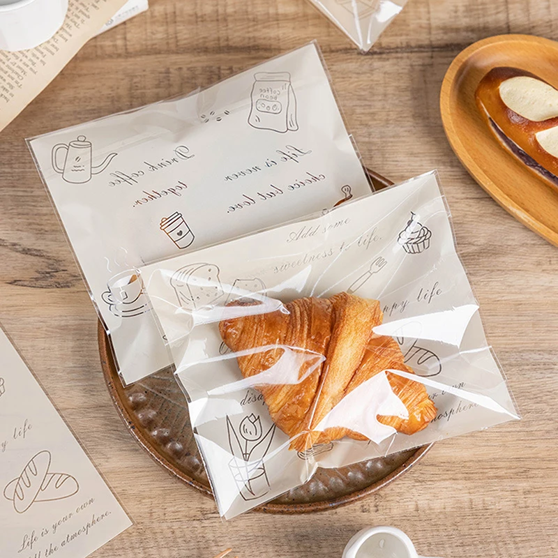 50 шт. в упаковке мультяшные пакеты для упаковки хлеба сэндвича милый кролик кошка