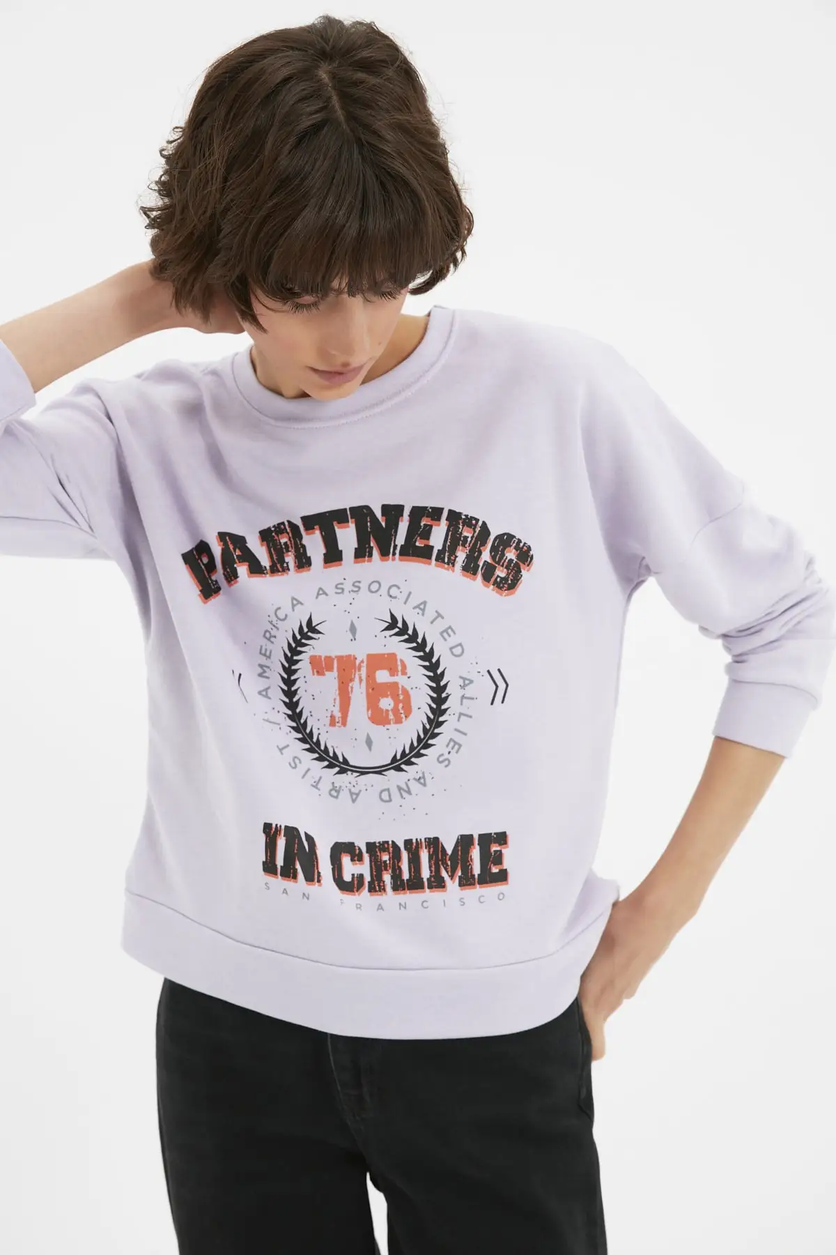 

Trendyol Low Omuzlu Basic Knitted Slim Sweatshirt TWOAW22SW1993