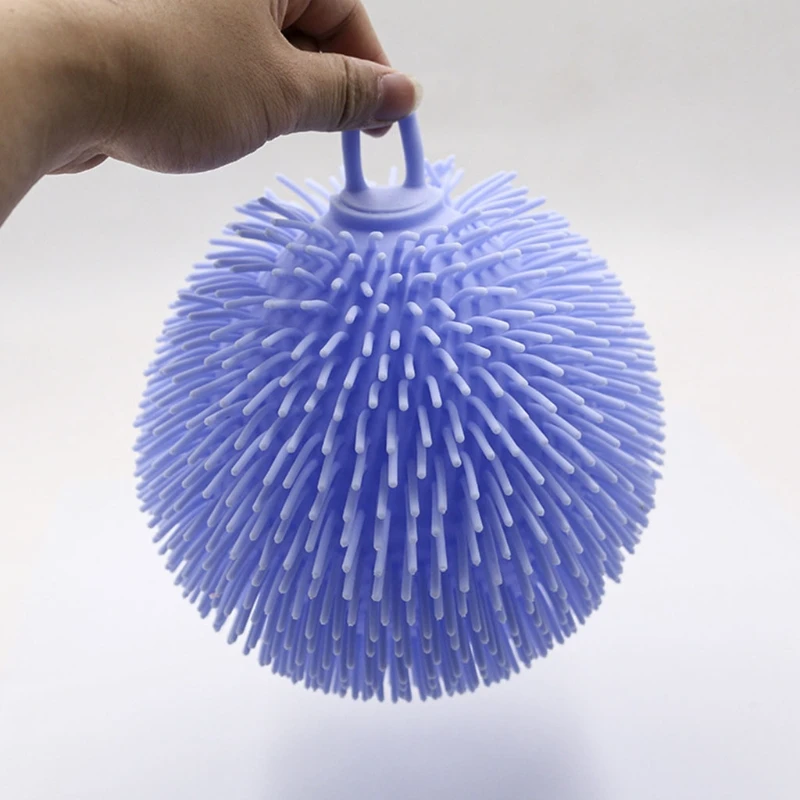 Soft Ball Squeeze Toy Sensory Fidget Pressure Release w/ Hair Outside for Kids Adults Toddlers ADD OCD Therapy |