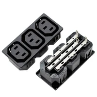 iec320 c13 socket female 3pins 3ways to inlet embedded electric industry power connector socket 10a250v