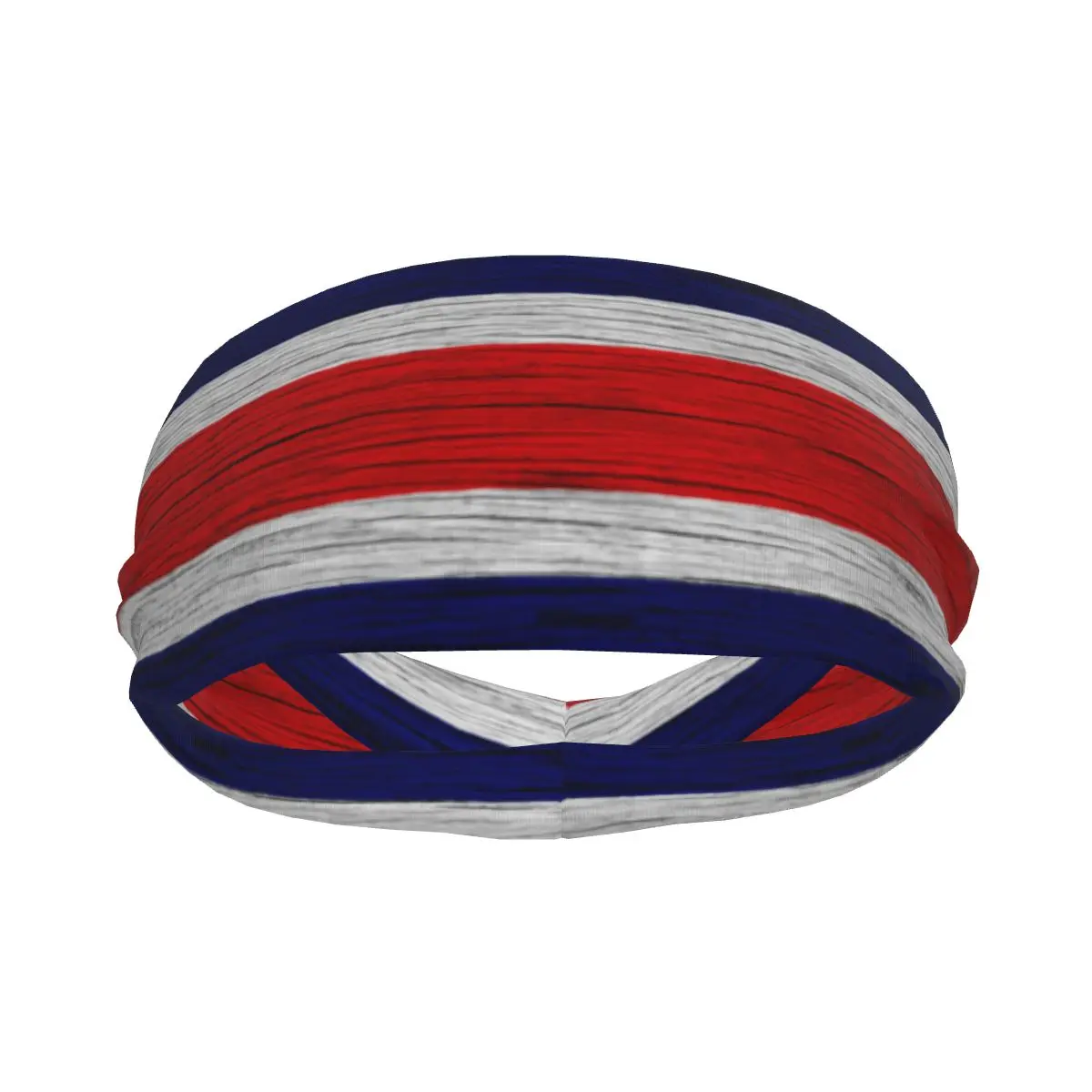 

Headband Sports Yoga Fitness Stretch Sweatband Hair Band Elasticity Headband Flag Of Costa Rica Wooden Texture