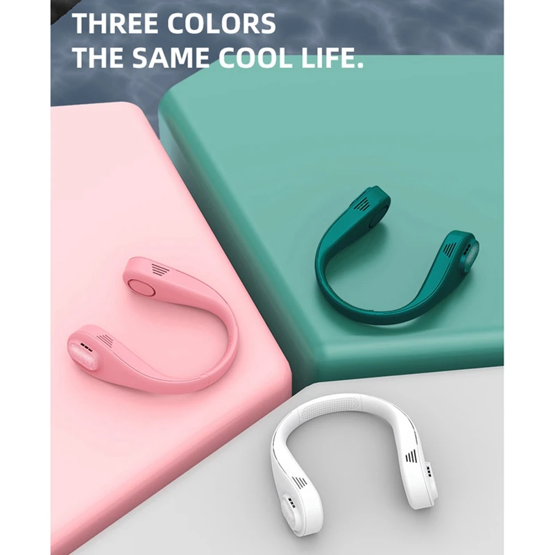 

Portable Leafless Hanging Neck Fan Comfortable Cooling Neckband Electric Cooler