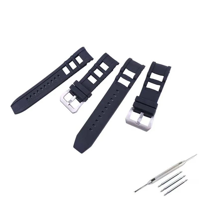 Мужской резиновый ремешок для часов 26 мм совместимый с Invicta Pro Diver русская