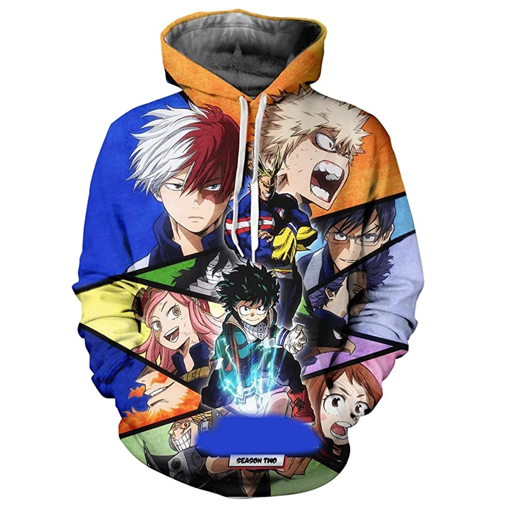 

Толстовка для мальчиков Boku No Hero Академия Midoriya Izuku Bakugou Katsuki Todoroko Shotn косплей 3D пуловер с капюшоном Толстовка для пары