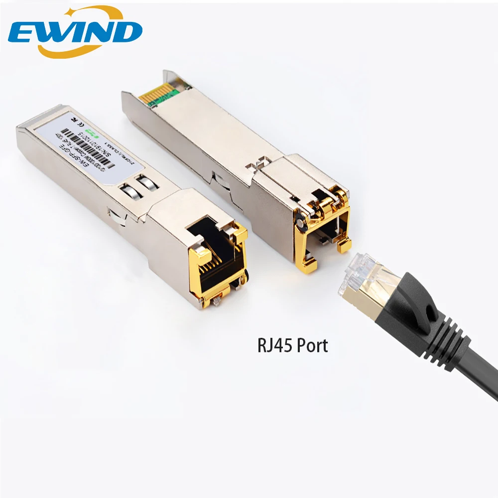 EWIND Gigabit RJ45 SFP Module 1000Mbps SFP Copper RJ45 SFP Transceiver Module Compatible for CISCO 1.25 Gigabit Ethernet Switch