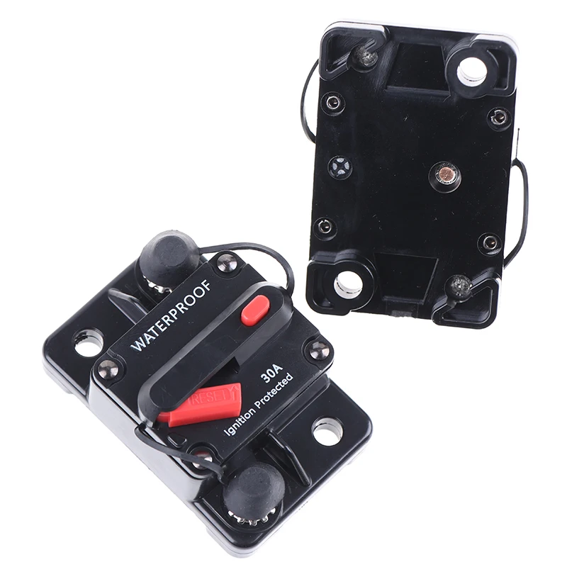

AMP Circuit Breaker Fuse Manual Reset Switch 12-42V DC Car Boat Waterproof 30A,40A,50A,60A, 70A, 80A, 90A, 100,120A, 140A, 150A