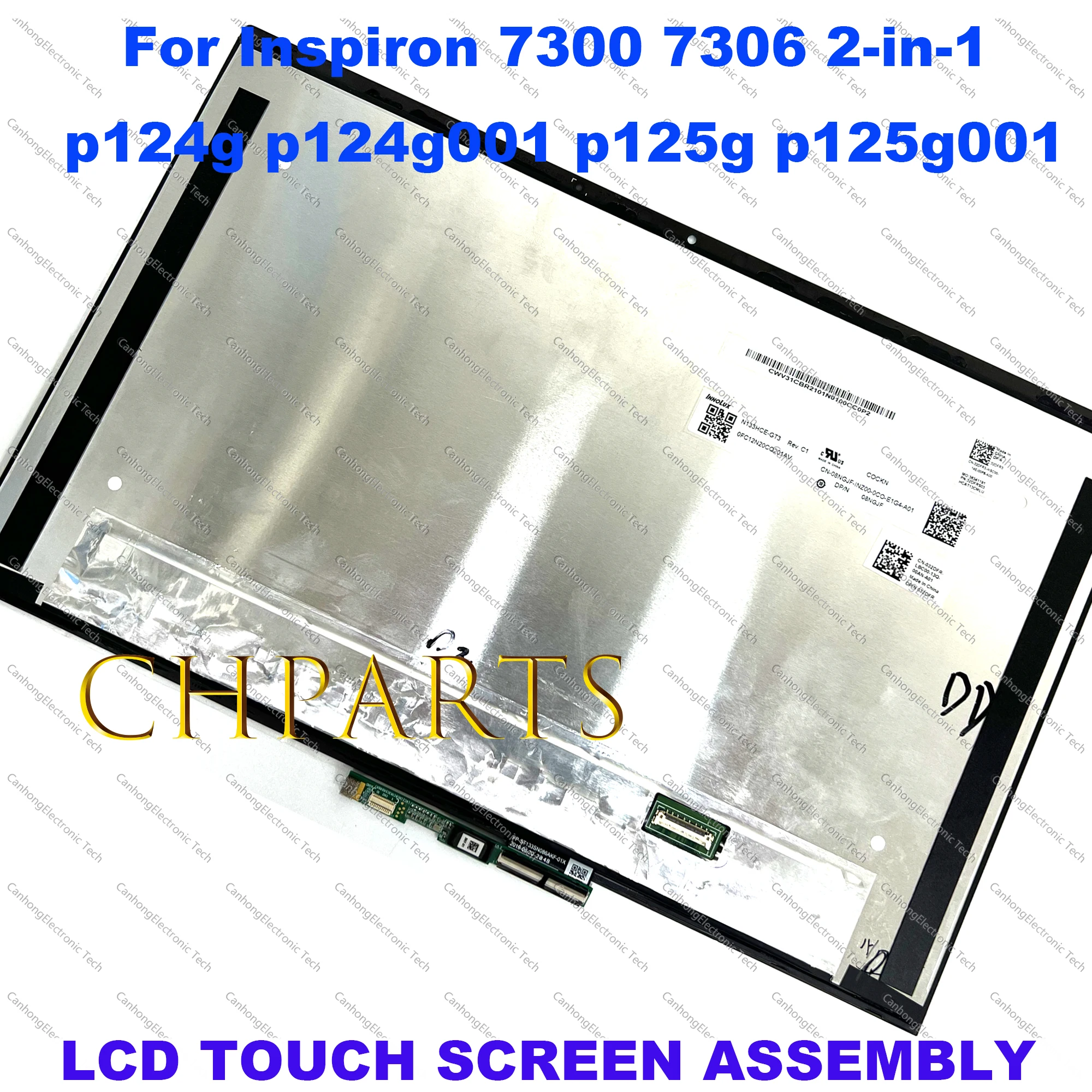 

13.3-inches LCD Panel Touch Screen Digitizer Assembly For Dell Inspiron 7300 7306 2-in-1 p124g p124g001 p125g p125g001