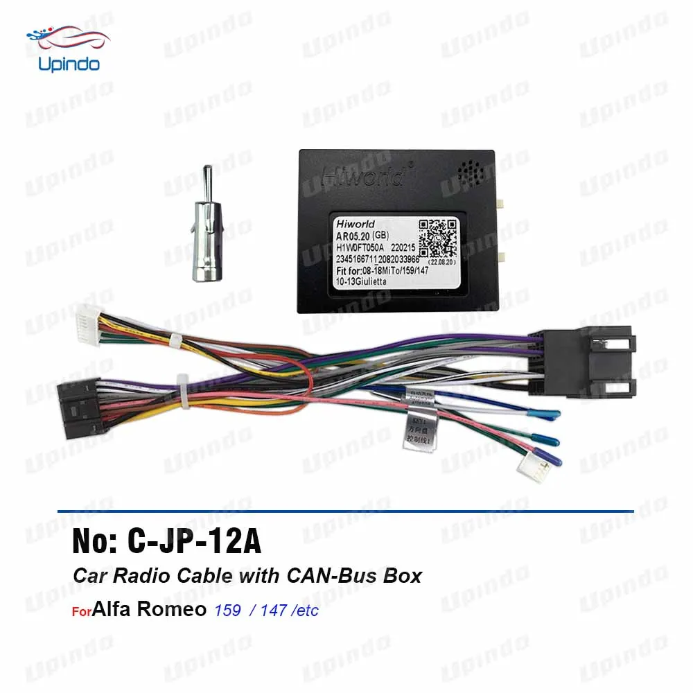Accessories Canbus Cable Power Wiring Harness Socket Adapter With Can Bus Decoder For Alfa Romeo 147 159