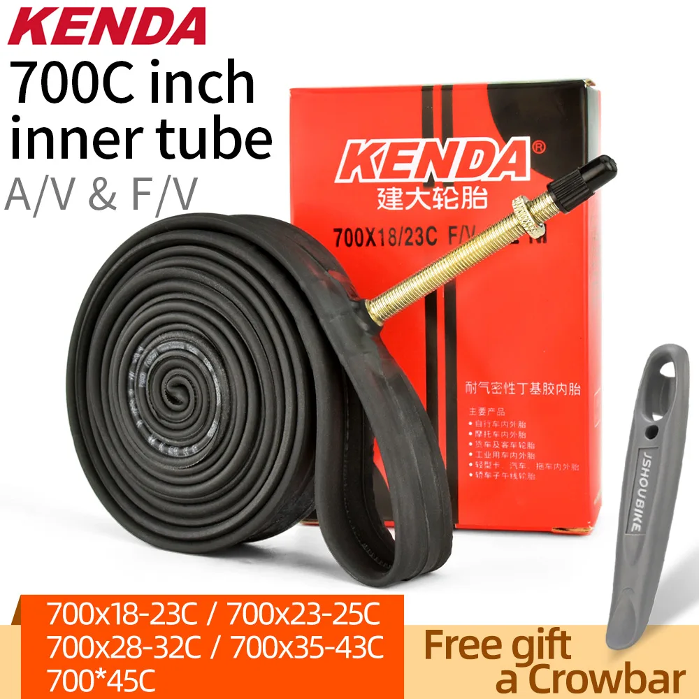 

2PCS KENDA Bicycle Inner Tube 700C 23C 25C 35C 43C 45C Schrader Presta F/V A/V Valve Inner Tube Road Bike Tubes Tire Air Chambre