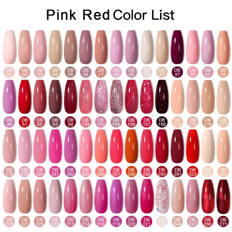 Mtssii 12/25/30pcs Pink Red Gel Nail Polish Set Semi Permanent Glitter Gel Soak Off Uv Led Gel Kit With Base Matte Top Coat