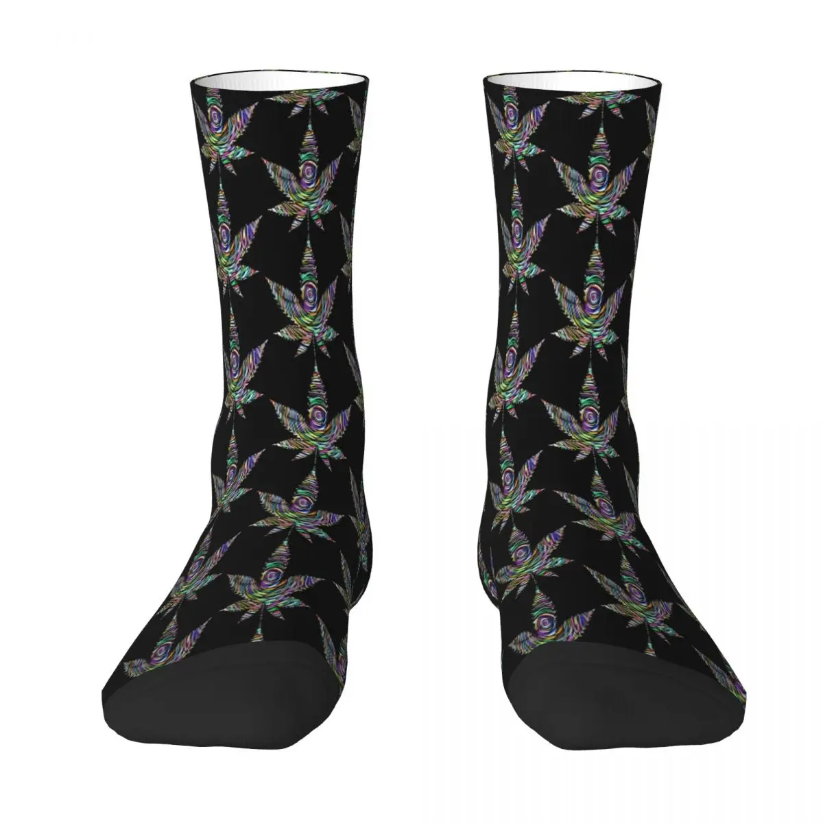 

Space Weed Sock Socks Men Women Polyester Stockings Customizable Design