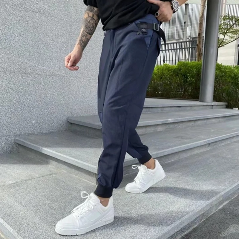 Y3 Yohji Yamamoto Casual Pants 23SS Spring And Autumn Y-3 Splicing Tooling tapered pants For Men's Sports Leg Closing Trousers
