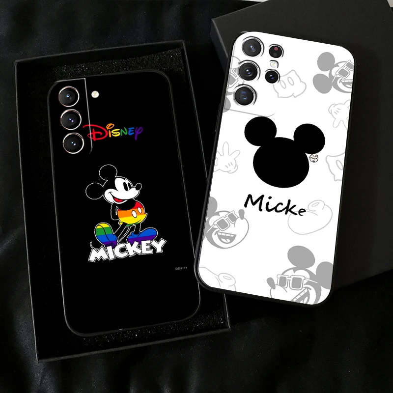 

Cute Mickey Minnie Mouse For Samsung Galaxy S22 S21 S20 Plus Ultra 5G For Samsung S21 S20 FE Phone Case Back Soft